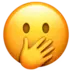 Face With Open Eyes And Hand Over Mouth