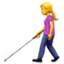 Woman With White Cane
