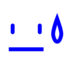 Downcast Face With Sweat