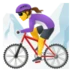Woman Mountain Biking
