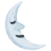 Last Quarter Moon Face