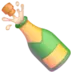 Flasche mit knallendem Korken