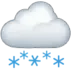 Wolke mit Schnee