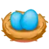 Nest mit Eiern