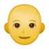 Person ohne Haar