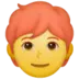 Person mit rotem Haar