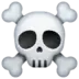 Totenkopf mit gekreuzten Knochen