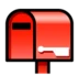 Closed Mailbox With Lowered Flag