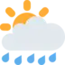 Sun Behind Rain Cloud