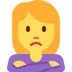 Woman Pouting