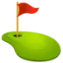 Golfhål Med Flagga