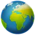 Glob Som Visar Europa Och Afrika