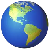 Globo terráqueo mostrando América on Apple