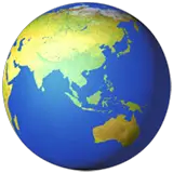 Globo a mostrar a Ásia e a Austrália on Apple