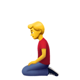 Klęczący Mężczyzna on Apple