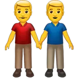 Twee Mannen Hand In Hand on Apple