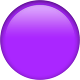 Purple Circle on Apple