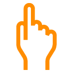 Handrygg Med Pekfingret Uppåt on AU by KDDI