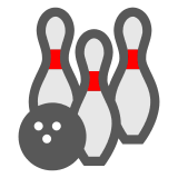 Boule de bowling et quilles on Docomo