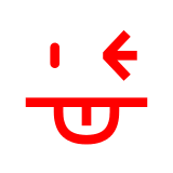 Khuôn MặT Nháy MắT VớI LưỡI Lè Ra on Docomo