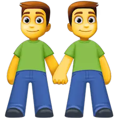 Twee Mannen Hand In Hand on Facebook