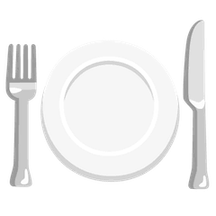 Fork and Knife With Plate on Google