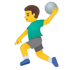 Man Playing Handball on Google