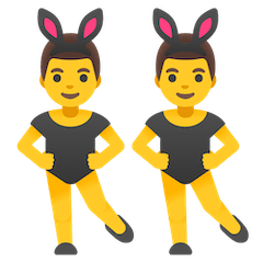 ผู้ชายใส่หูกระต่ายเต้นรำ on Google