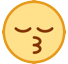 Kissing Face With Closed Eyes on HTC