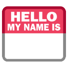 Name Badge on HTC