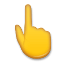 Handrygg Med Pekfingret Uppåt on LG
