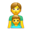 Familie mit Vater und Sohn on LG