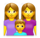 Family: Woman, Woman, Boy on LG