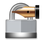 Cadenas et stylo-plume on LG