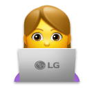女性の技術者 on LG