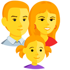 Family: Man, Woman, Girl on Messenger