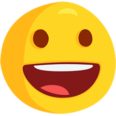 Grinning Face on Messenger