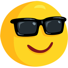 Smiling Face With Sunglasses on Messenger