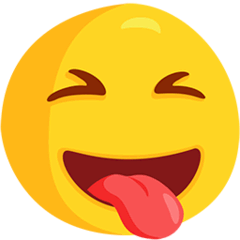 Squinting Face With Tongue on Messenger