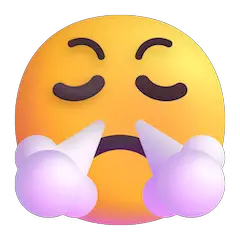 Face With Steam From Nose on Microsoft