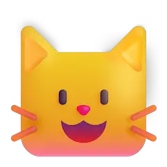 Muso di gatto felice on Microsoft