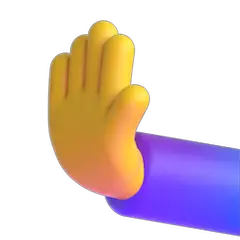 Leftwards Pushing Hand on Microsoft