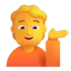 Person Tipping Hand on Microsoft