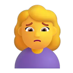 Woman Frowning on Microsoft