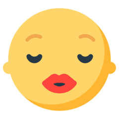 Kissing Face With Closed Eyes on Mozilla