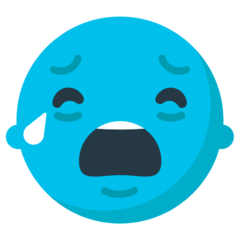 Loudly Crying Face on Mozilla