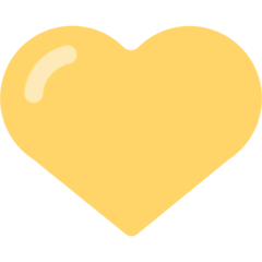 Coração amarelo on Mozilla