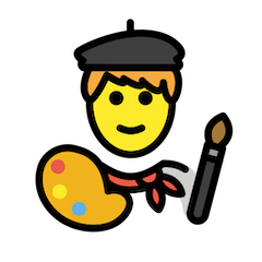 Artist on Openmoji