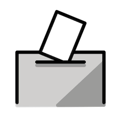 Urna de voto on Openmoji