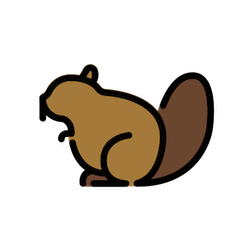 Castoro on Openmoji